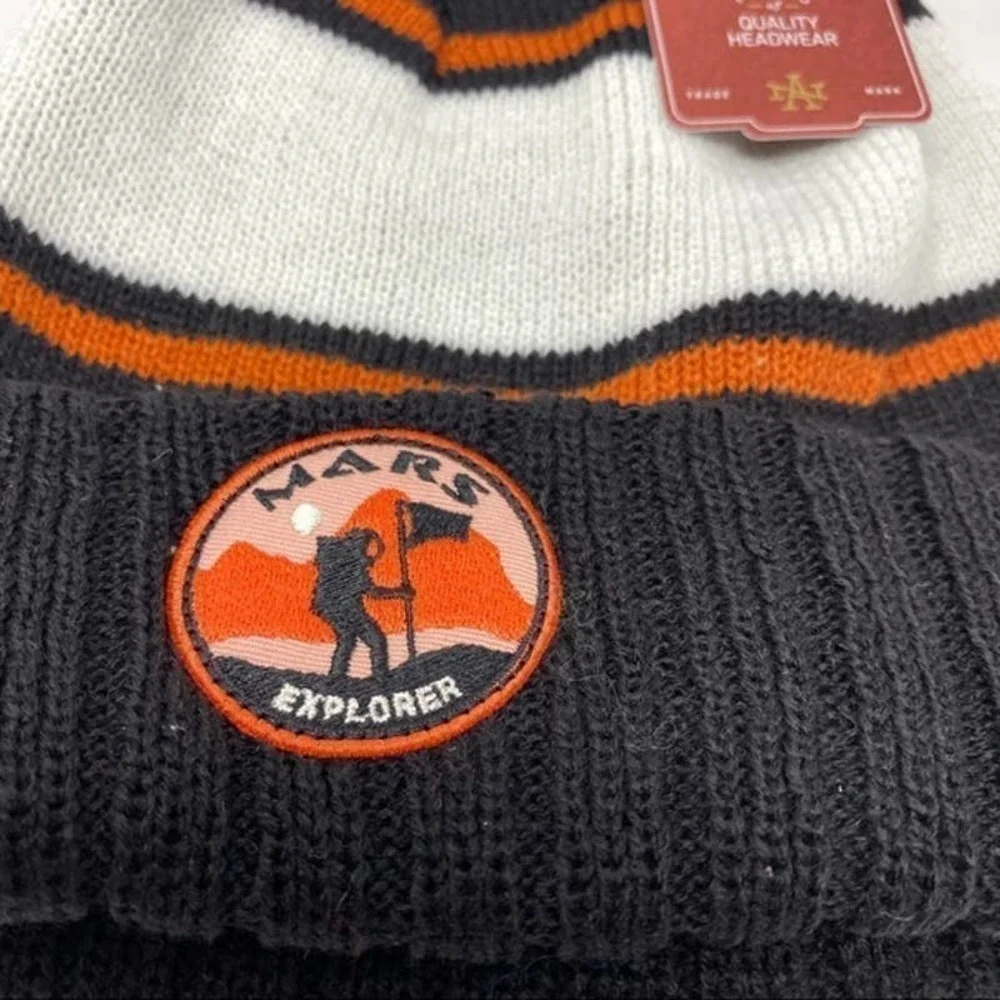 AMERICAN NEEDLE MARS EXPLORER KNIT POM BEANIE